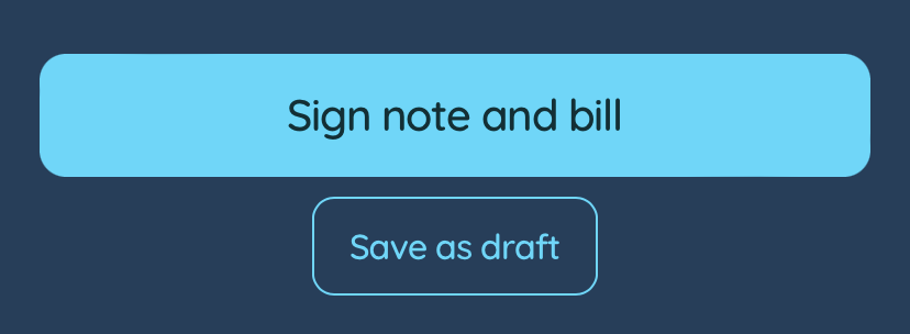 How to Complete a Note, including resolving errors.