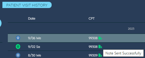 PCC Note Sync Status