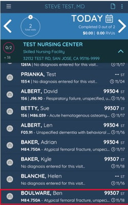 facility census with red indicator 